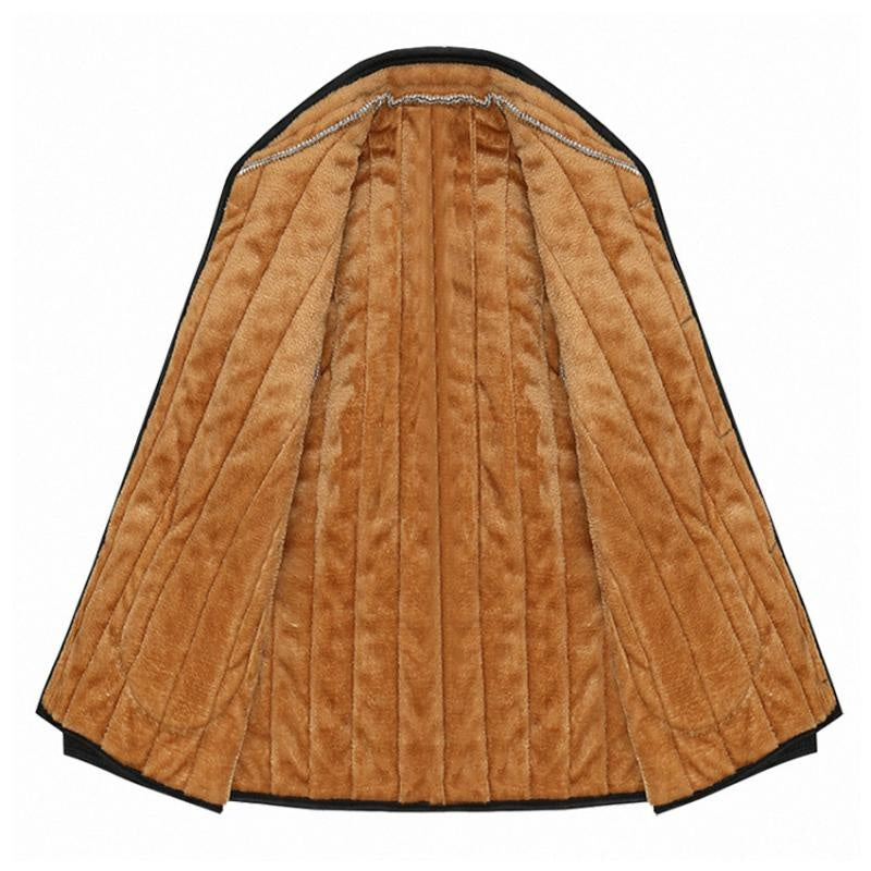 Winter Cotton-Padded Jacket for Middle-Aged Men (XL-4XL)