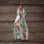 Lots of Blue Merle Welsh Cardigan Corgi Kitchen Towel