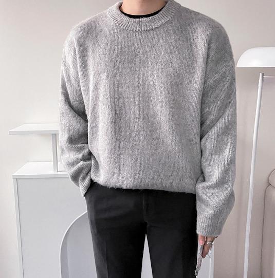 Wind-Padded Long-Sleeve Pullover Sweater | Streetwear