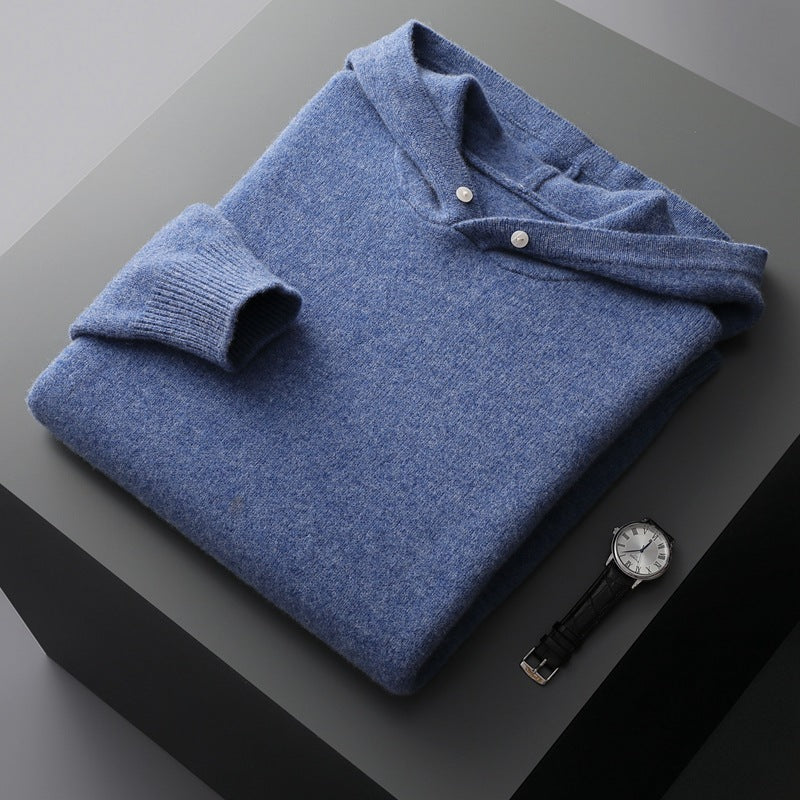 Men's Casual Knitted Hoodie for Fashionable Style | Streetwear