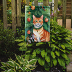 Suphalak Cat By the Christmas Tree Garden Flag