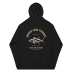 Men's Support Local Fisheries Tuna Eco Raglan Hoodie | Streetwear