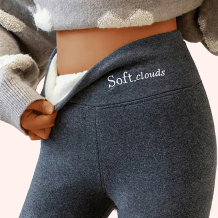 Fleece-lined High Waist Hip Lift Leggings