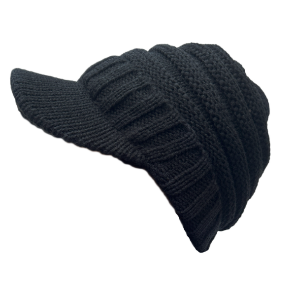 Warm Curling Wool Hat with Ear Protection for Women | Embroidered Cap