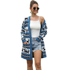 Christmas Reindeer Cardigan Sweater for Women