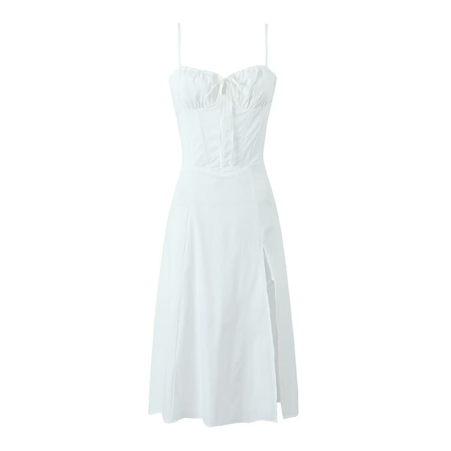 Corset High Waist Slim Fit Spaghetti Straps Dress
