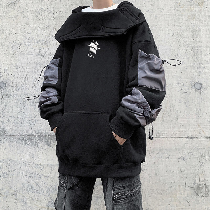 Reflective Shark Mouth Hoodie with Niche Design for Women | Streetwear