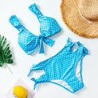 2020 Women's High-Waisted Checkered Bikini Swimsuit