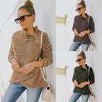 Women's Reversible Fleece Sweater Coat