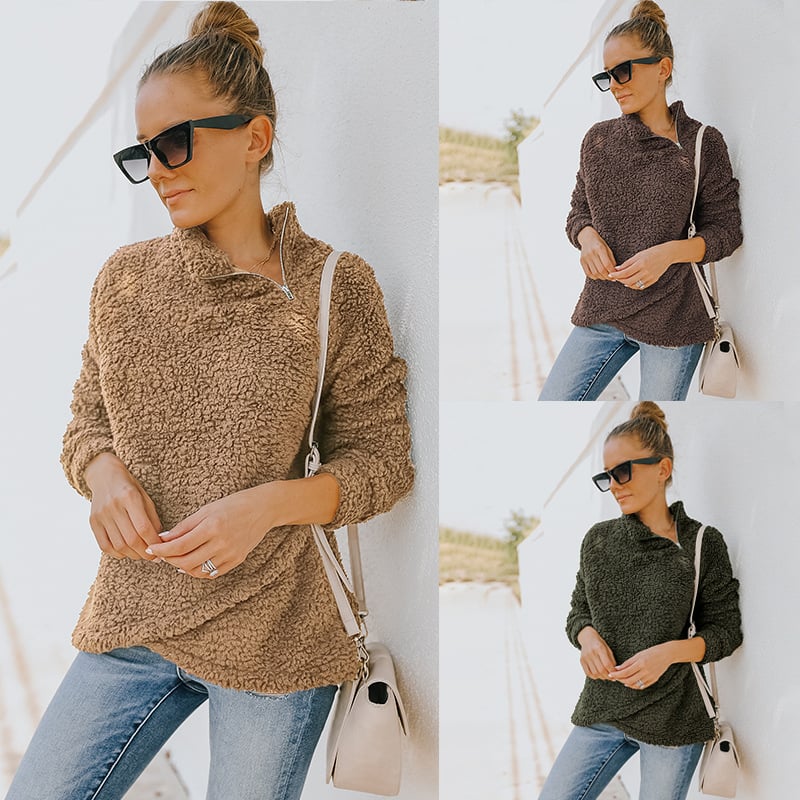 Women's Reversible Fleece Sweater Coat