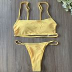 Strappy Bandeau Bikini Set