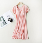 Short Sleeve Sleep Dress, Nightgown, Casual Dress