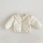 Thick Cotton-padded Heart-shaped Jacket for Baby Girls
