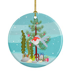 Tamasaba Goldfish Merry Christmas Ceramic Ornament