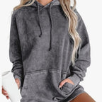 Plus Size Women's Hooded Sweater Top