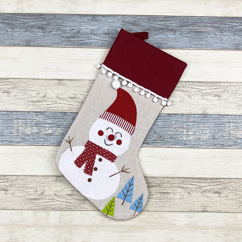 Children's Christmas Socks and Gift Bags Decorations