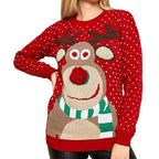 Christmas Sweater for Women with Reindeer Design