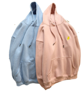 Embroidered Cartoon Zipper Sweater Coat