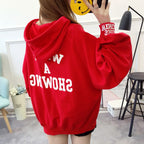 Fashionable Plus Size Women's Hooded Sweatshirt | Streetwear