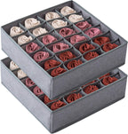 Foldable 24-Grid Drawer Organizer for Socks and Lingerie
