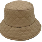 Fall In London Quilted Bucket Hat | Embroidered Cap