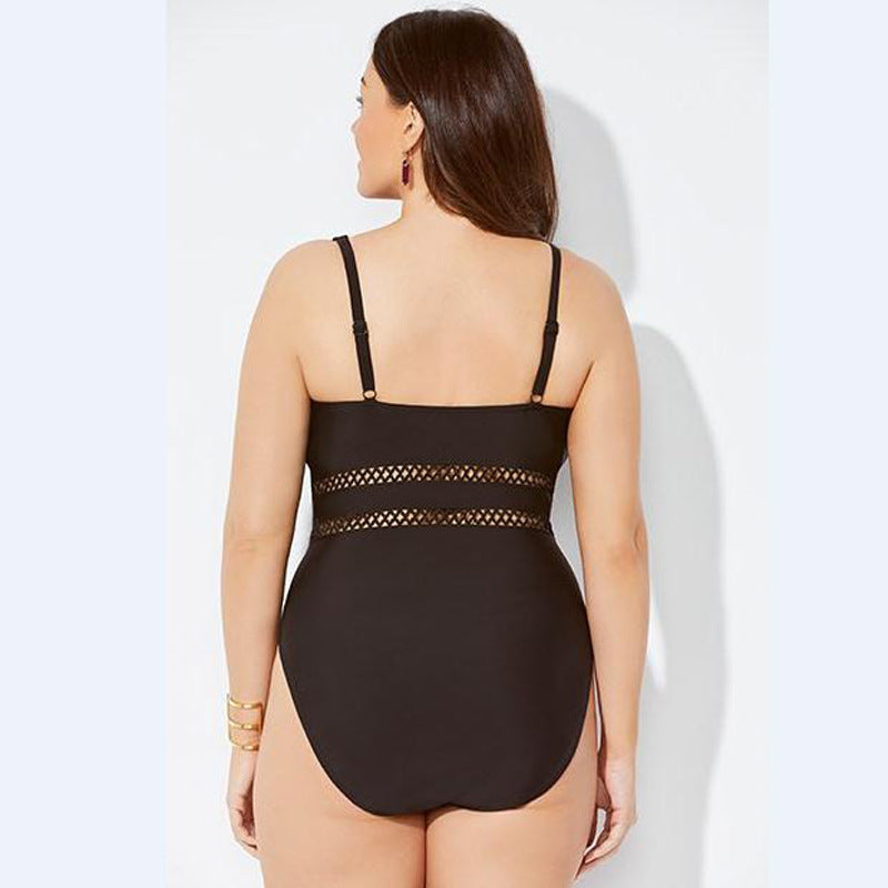 Women's Sexy Backless One-Piece Swimsuit Plus Size
