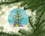 Dragon Li Cat Christmas Ceramic Ornament