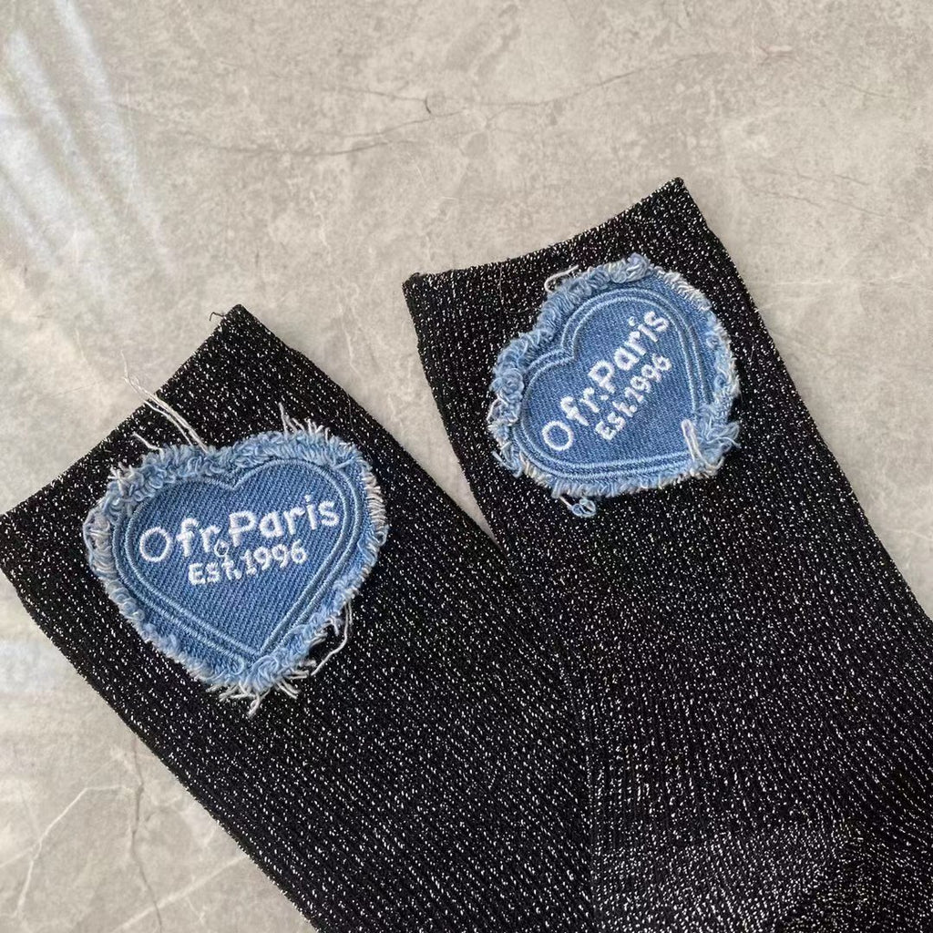Japanese Wool Knitted Punk Socks for Millennial Girls