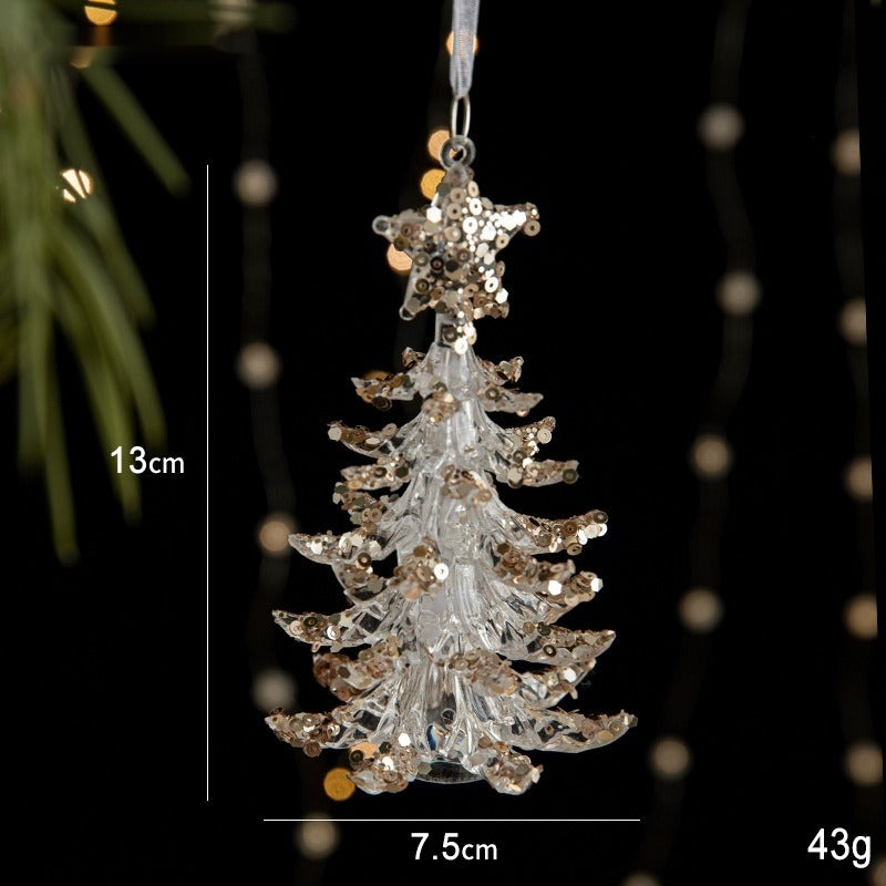 Acrylic Christmas Sequin Pendant