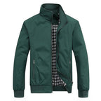 Men's Slim Solid Color Baseball Jersey Jacket