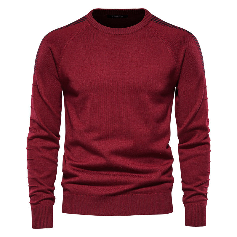 Plus Size Casual Crew Neck Sweater for Men