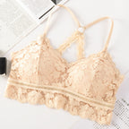 Lace Bralette for Women with No Steel Ring and Backless Design