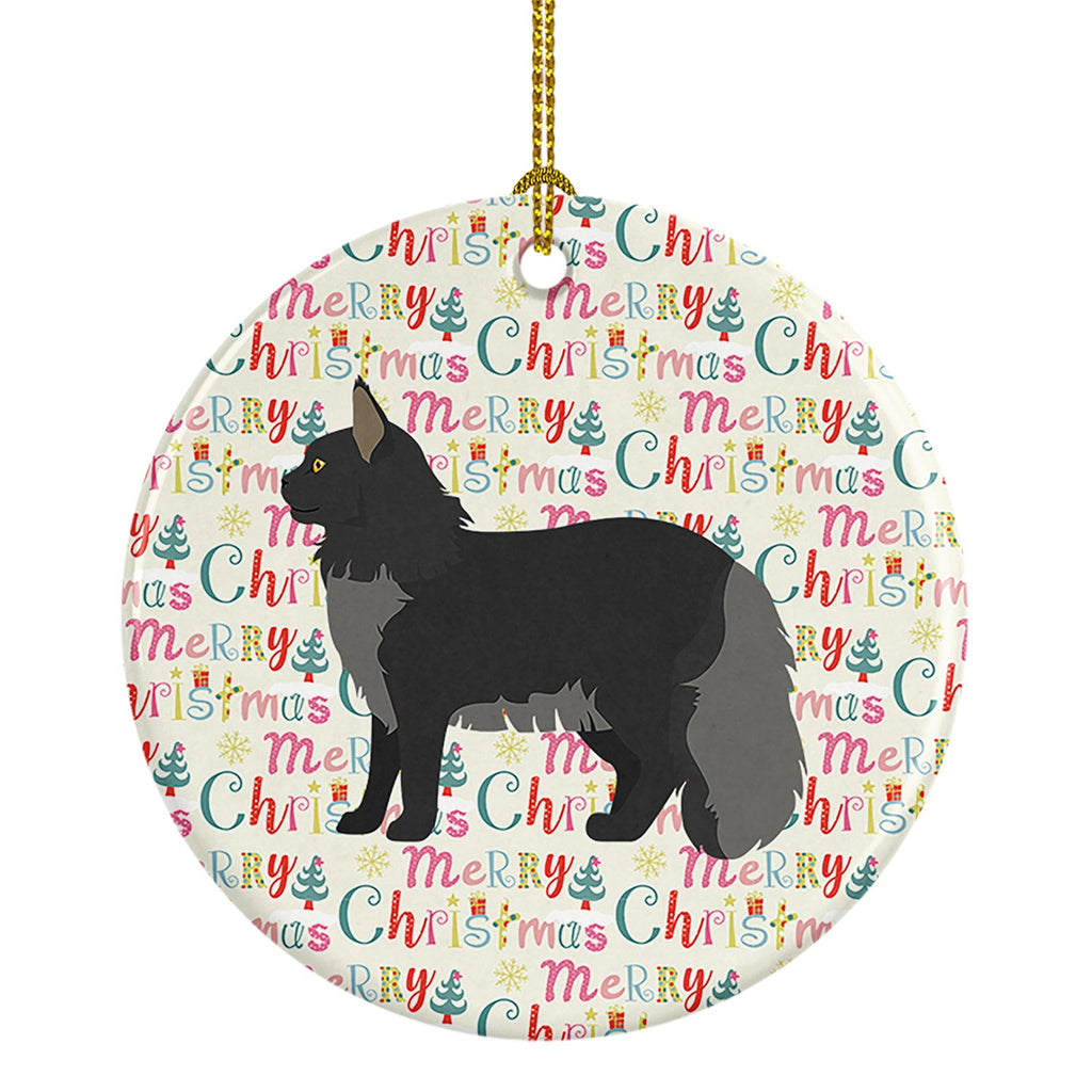 Maine Coon #2 Cat Christmas Ceramic Ornament