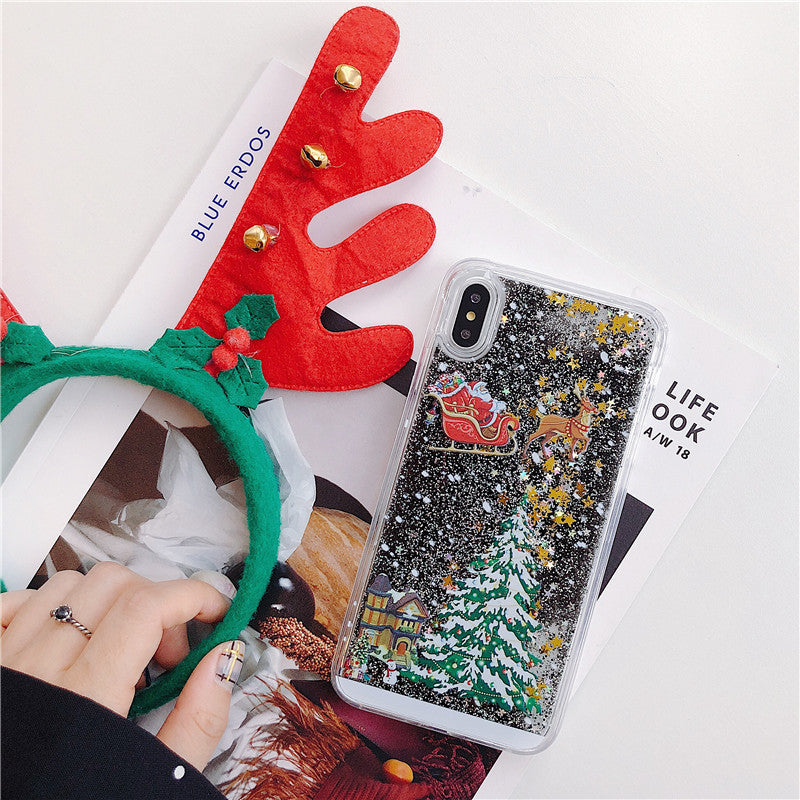 Santa Claus Christmas Tree Phone Case for iPhone & Samsung | Protective Cover