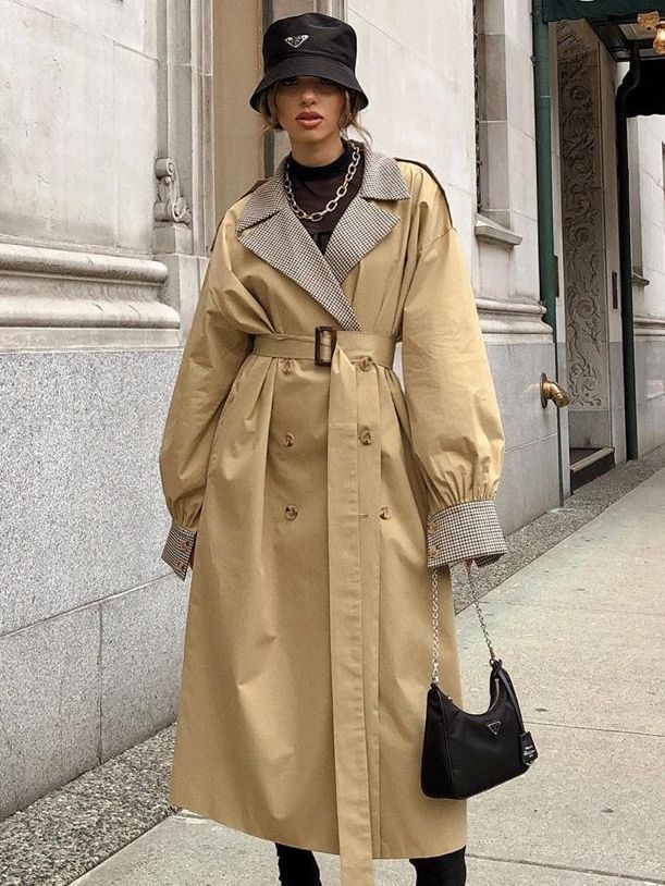 Korean Casual Mid-Length Women's Slim Windbreaker Coat