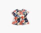 Korean Style Summer Dress for Baby Girls with Floral Print