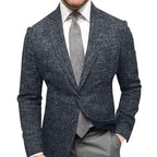 Men's Plaid Blazer Jacket for Spring and Autumn