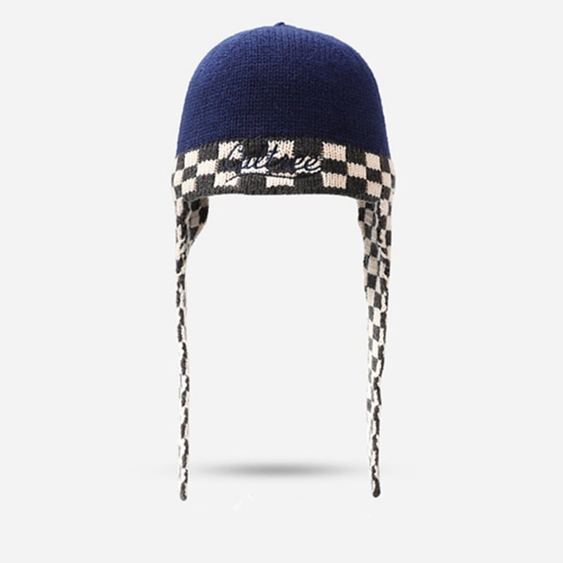 Ladies Retro Knitted Wool Fashion Hat | Embroidered Cap