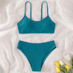 2024 New Girls' Colorful Two-Piece Swimwear Collection