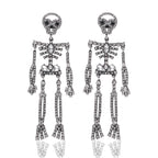 Trendy Christmas Earrings with Reindeer and Snowman Design