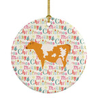 Guernsey Cow Christmas Ceramic Ornament