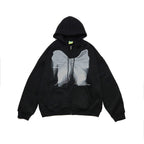 Loose Zipper Hoodie Jacket - Street Fashion Brand | Streetwear
