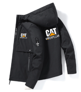 Men's Waterproof Windbreaker Jacket with Hood (One Piece)