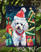 Poodle Christmas Garden Flag