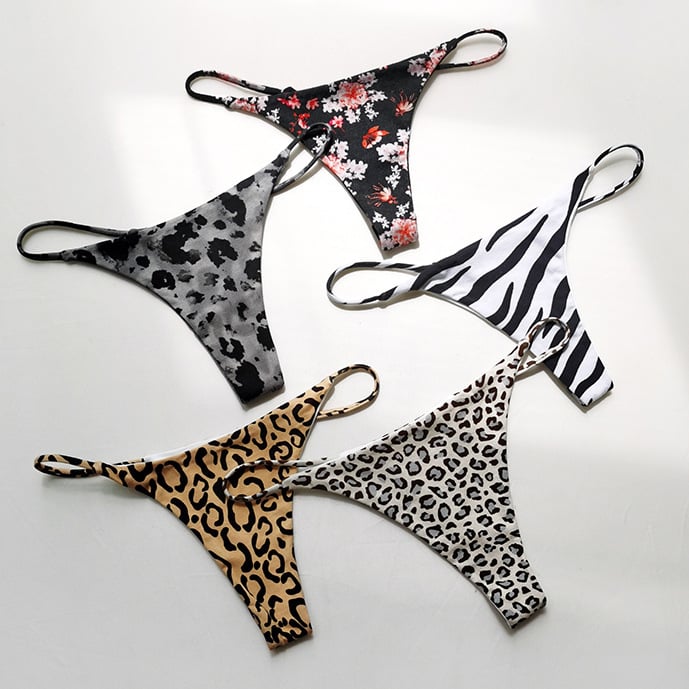 European American Double Strap Low Waist Thong