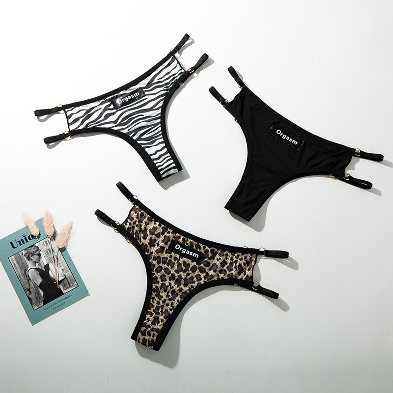 Seamless Women's T-Back Sports Thong with Cutouts