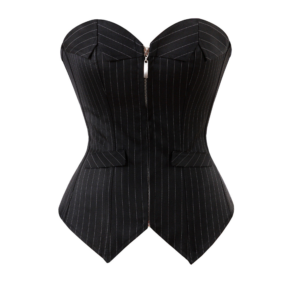 Stylish Black Striped Bodysuit for Export to Amazon