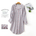 Cotton Plush Home Sleepwear with Cartoon Design