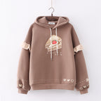 Casual Plush Hooded Sweater for Women