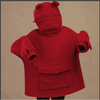 Frog Hooded Lazy Coat Jacket